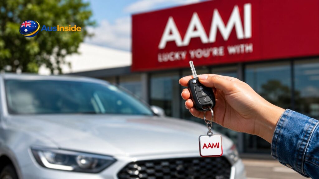 Person holding car key outside AAMI